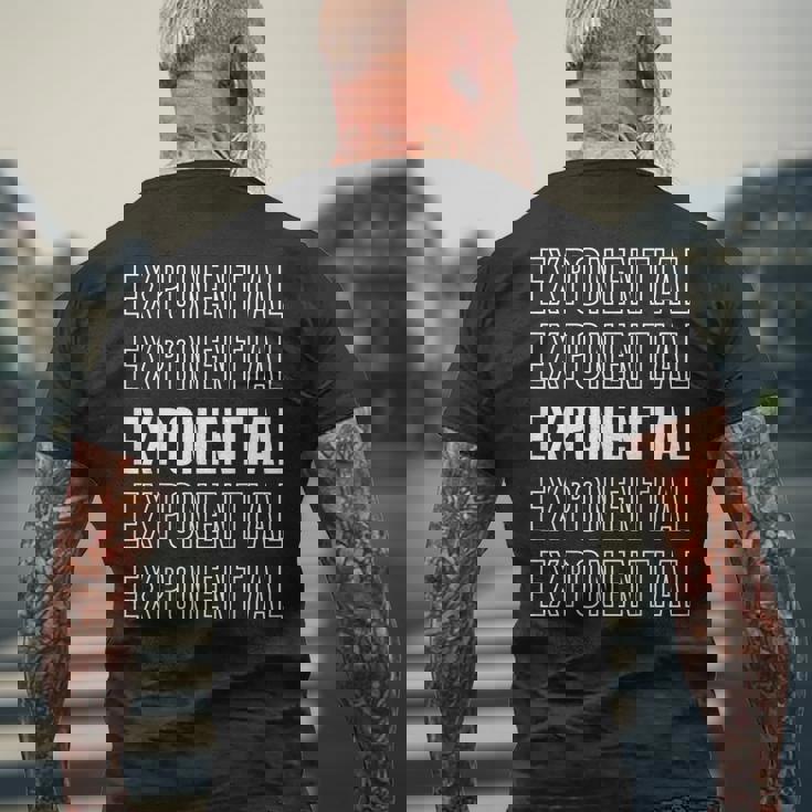 指数関数 メンズTシャツ バックプリント 高齢者への贈り物