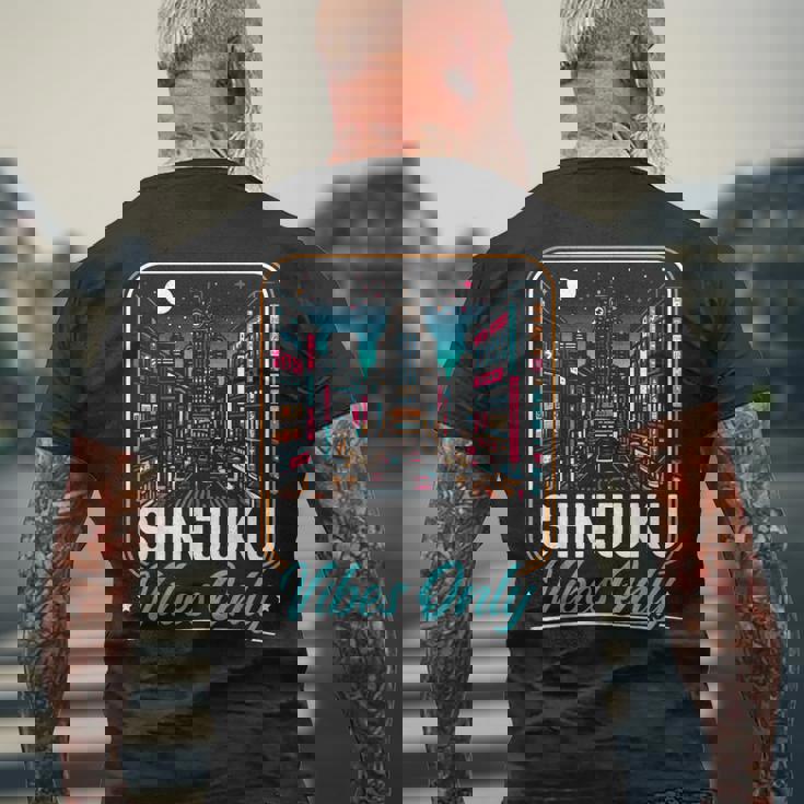 新宿 日本旅行 日本語 I Love Japan メンズTシャツ バックプリント 高齢者への贈り物