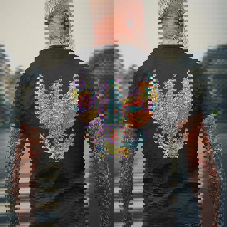 旅行 アジア インドネシア ガルーダ ジャカルタ バリ バケーション お土産 メンズTシャツ バックプリント 高齢者への贈り物