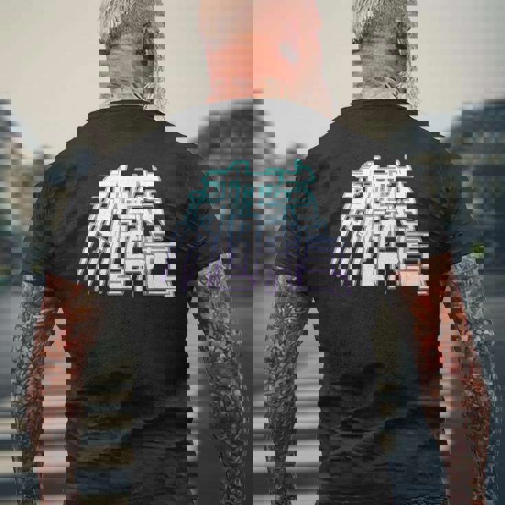 日本 ブレイク ダンス チーム 威舞喜 メンズTシャツ バックプリント 高齢者への贈り物