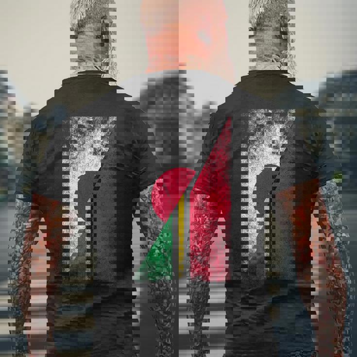 日本バヌアツ国旗 日本のバヌアツ。 メンズTシャツ バックプリント 高齢者への贈り物