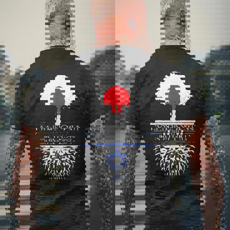 日本人が育てたイスラエルのルーツ 日本 イスラエル ユダヤ人移民 メンズTシャツ バックプリント 高齢者への贈り物