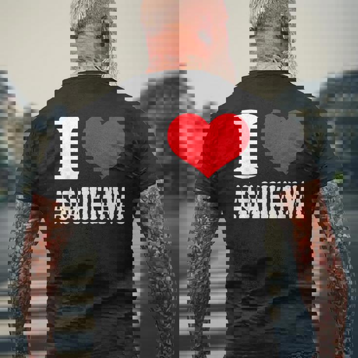 旭川が大好き メンズTシャツ バックプリント 高齢者への贈り物