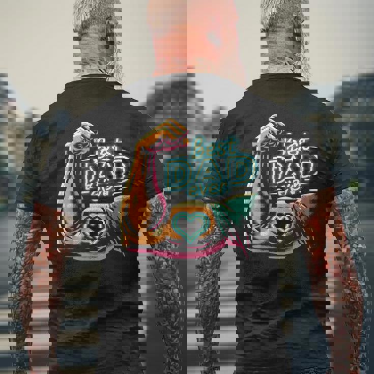 最高のお父さん 父の日 お父さんになる人 お父さん お父さん メンズTシャツ バックプリント 高齢者への贈り物