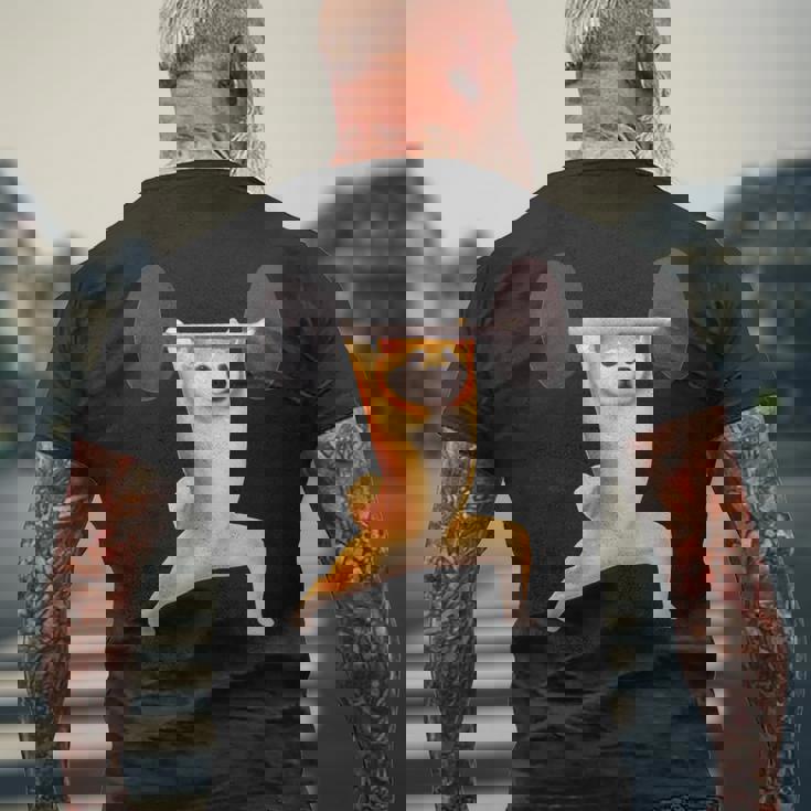 柴犬 イヌ 面白いtシャツ 犬 筋トレ 文字入り メンズ おもしろ 面白い 服 おもしろグッズ 文字tシャツ ネタ 長袖tシャツ メンズTシャツ バックプリント 高齢者への贈り物