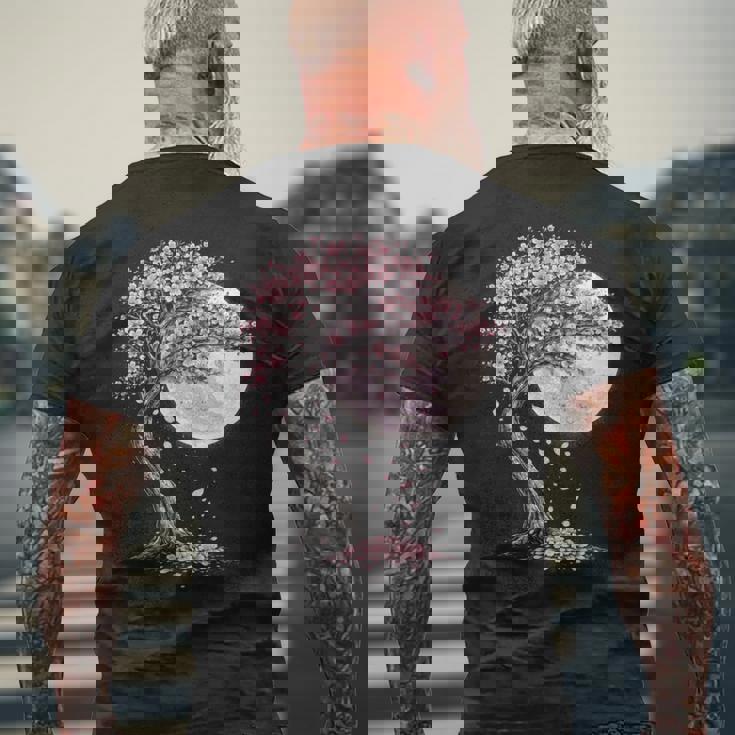 桜 Cherry Blossomsakura 長袖tシャツ メンズTシャツ バックプリント 高齢者への贈り物