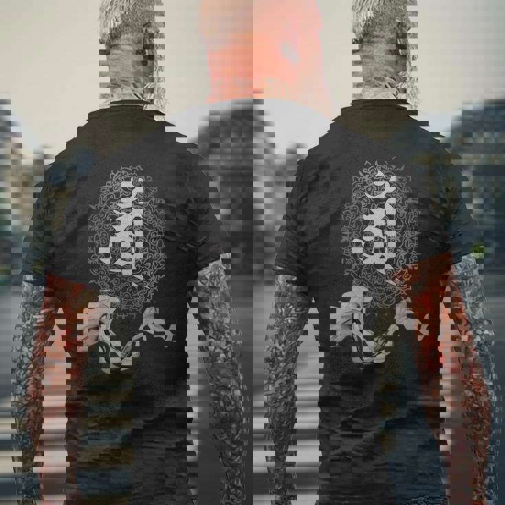 梵字 曼陀羅 普賢菩薩 巳年 守護 お守り 長袖tシャツ メンズTシャツ バックプリント 高齢者への贈り物