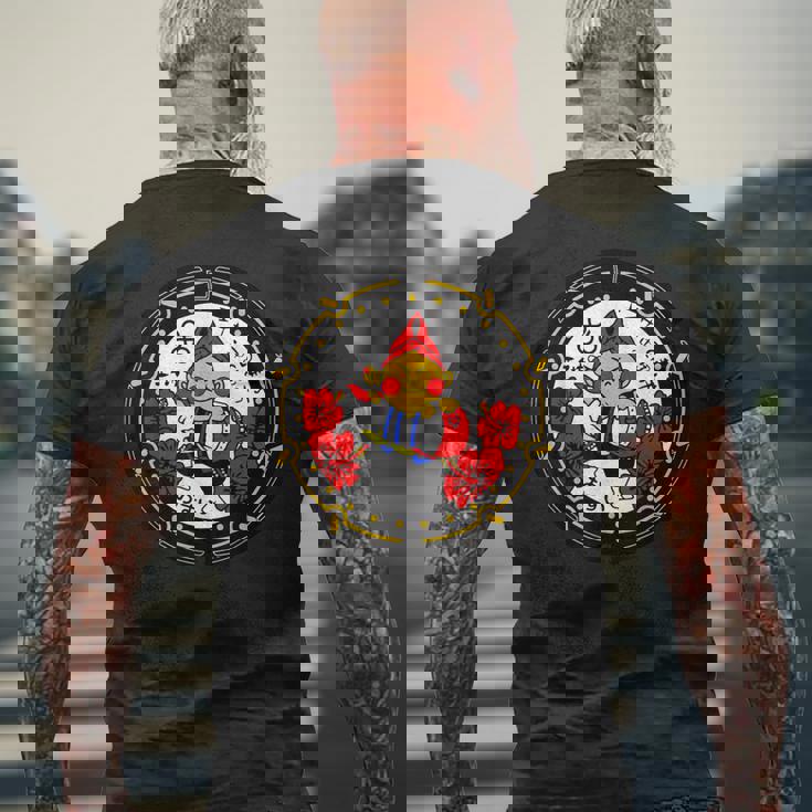 沖縄シティジャパン マンホール 永房エイサー Drainspotters 琉球 メンズTシャツ バックプリント 高齢者への贈り物