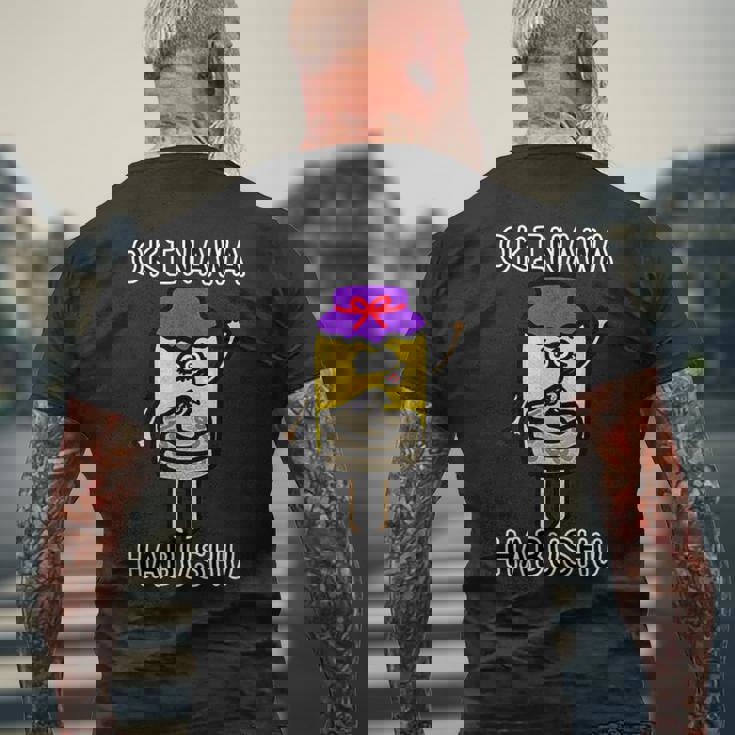 沖縄ハブ酒さん メンズTシャツ バックプリント 高齢者への贈り物