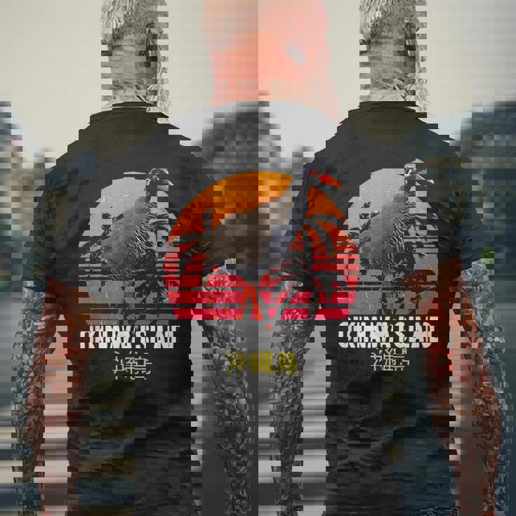 沖縄レール 沖縄 やんばるくいな ヤンバルクイナ山原水鶏 メンズTシャツ バックプリント 高齢者への贈り物