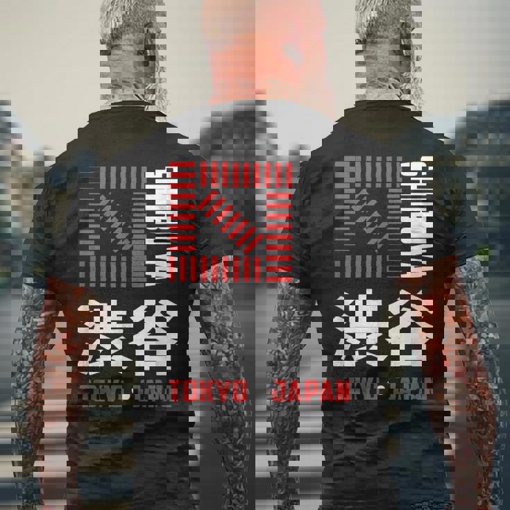 渋谷 東京 日本 お土産 和漢字 渋谷 交差点 メンズTシャツ バックプリント 高齢者への贈り物