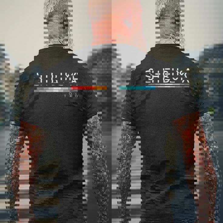 渋谷東京ジャパン レトロデザイン メンズTシャツ バックプリント 高齢者への贈り物