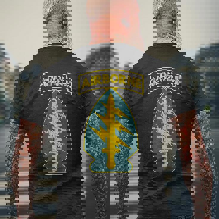 特殊部隊空挺師団 メンズTシャツ バックプリント 高齢者への贈り物