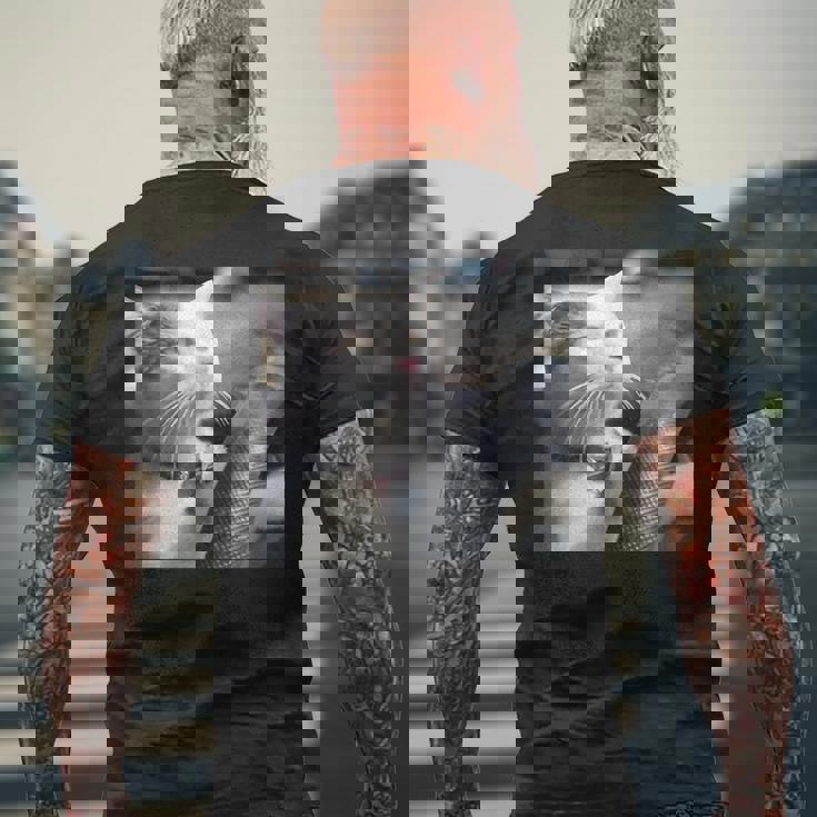 猫のミームtシャツを運転します メンズTシャツ バックプリント 高齢者への贈り物