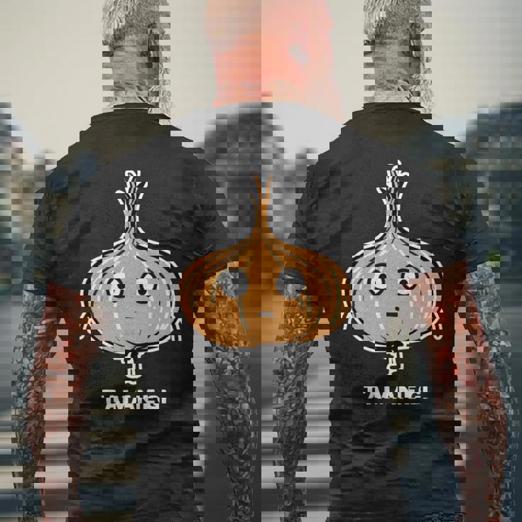 玉ねぎ 顔 イラスト かわいい おもしろ 面白い 簡単 シンプル ゆるい 野菜 長袖tシャツ メンズTシャツ バックプリント 高齢者への贈り物