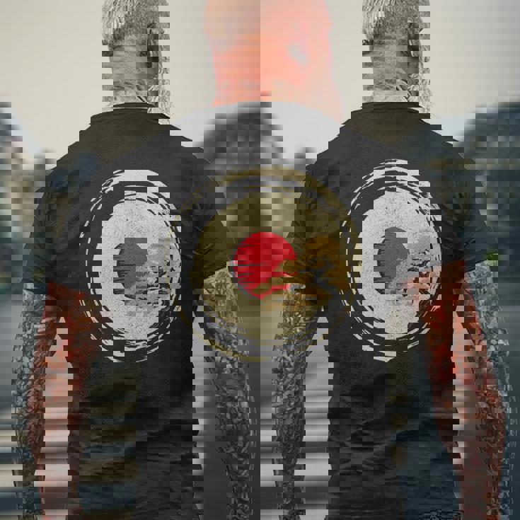 盆栽日本禅tシャツ 長袖tシャツ メンズTシャツ バックプリント 高齢者への贈り物