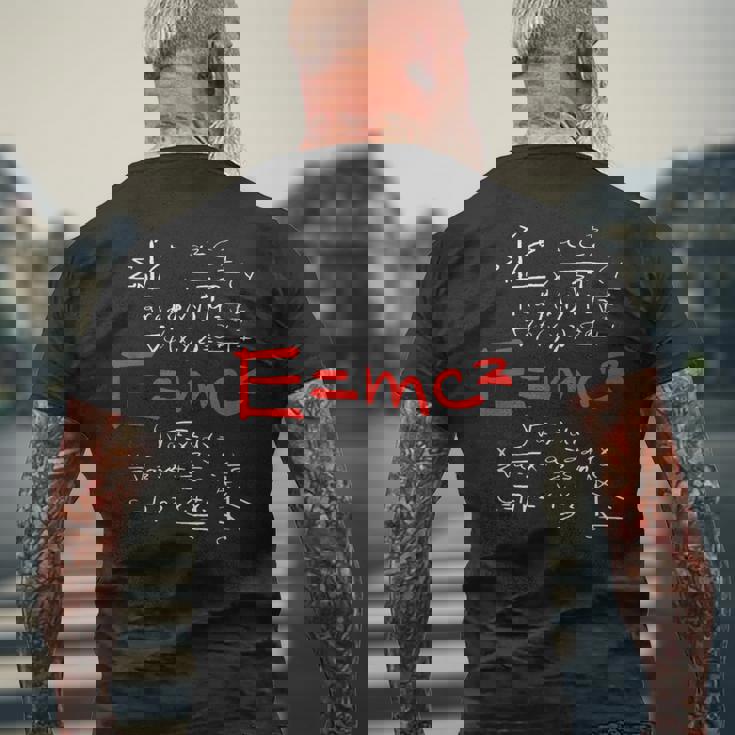 相対性理論 E Mc2 理論式 物理学研究 メンズTシャツ バックプリント 高齢者への贈り物