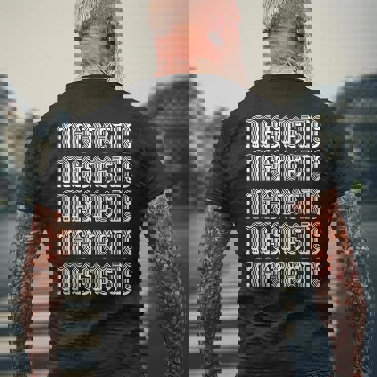 磁気 メンズTシャツ バックプリント 高齢者への贈り物