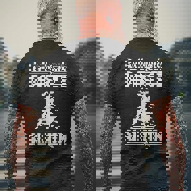 社交ダンサーのための面白い社交ダンスデザイン。 メンズTシャツ バックプリント 高齢者への贈り物