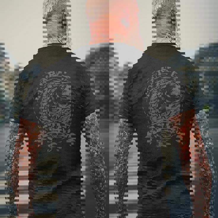 私はむしろ漁師のために面白い引用を釣りたいです メンズTシャツ バックプリント 高齢者への贈り物