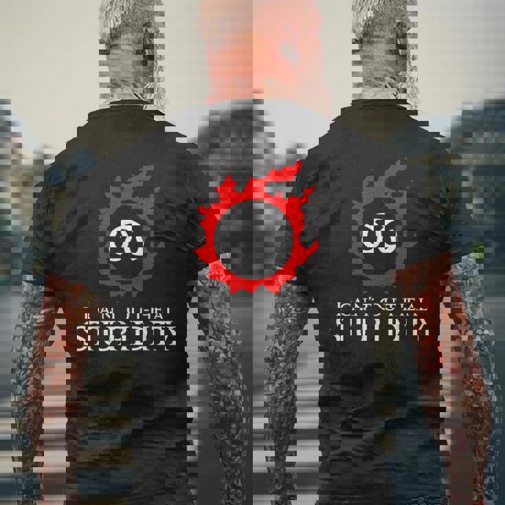 私は愚かさを癒すことができない-学者面白いミーム メンズTシャツ バックプリント 高齢者への贈り物