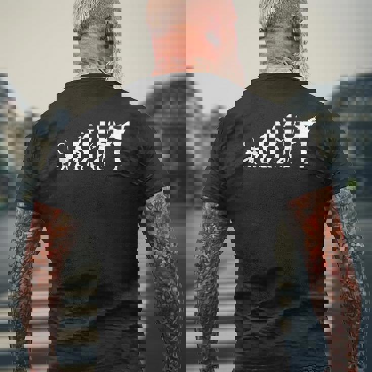 空手の進化 メンズTシャツ バックプリント 高齢者への贈り物