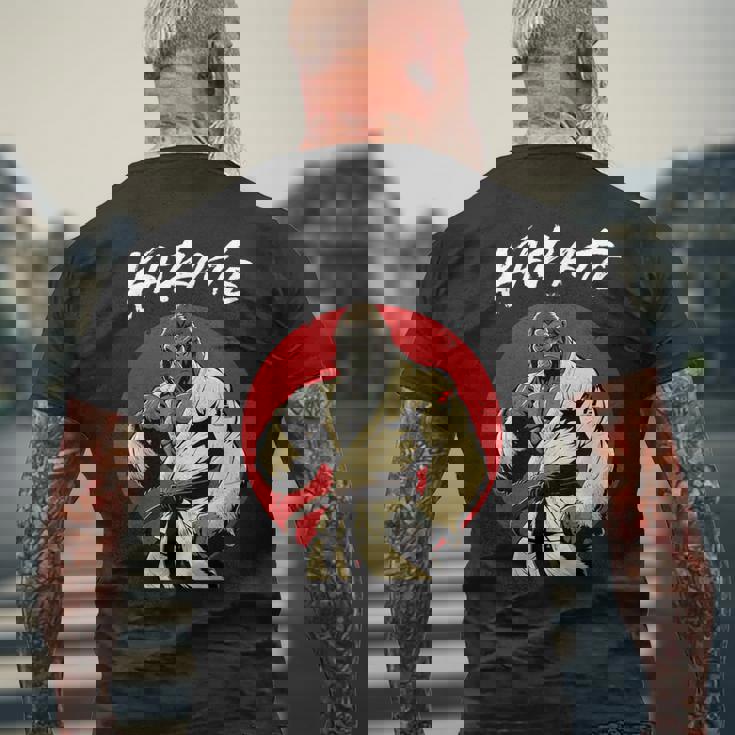 空手ゴリラ カラテカ 少年少女空手ゴリラ メンズTシャツ バックプリント 高齢者への贈り物