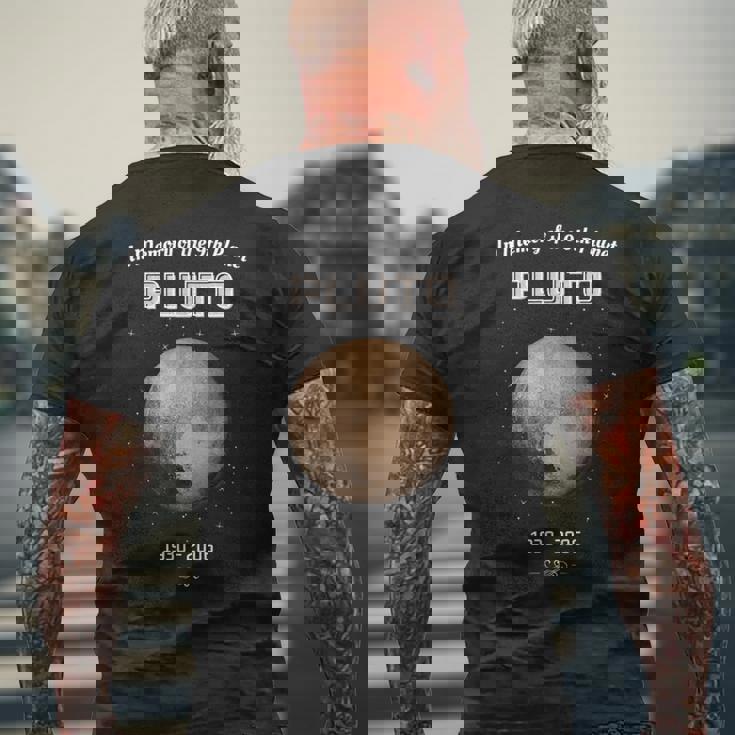 第9惑星冥王星 メンズTシャツ バックプリント 高齢者への贈り物