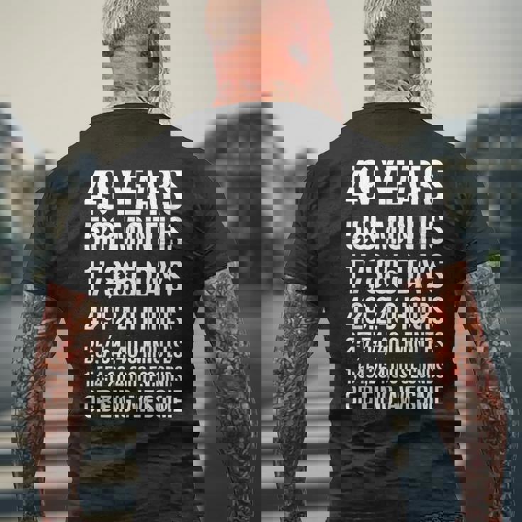 素晴らしい49歳の誕生日ギフト 面白い49歳の誕生日 メンズTシャツ バックプリント 高齢者への贈り物