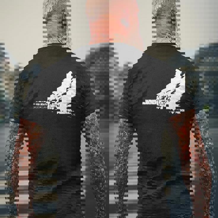 綱引きロープチームチーム。 メンズTシャツ バックプリント 高齢者への贈り物