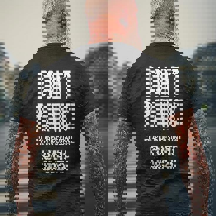 美容外科医 長袖tシャツ メンズTシャツ バックプリント 高齢者への贈り物