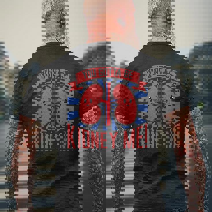 腎臓移植 腎臓ドナー 腎臓病 メンズTシャツ バックプリント 高齢者への贈り物