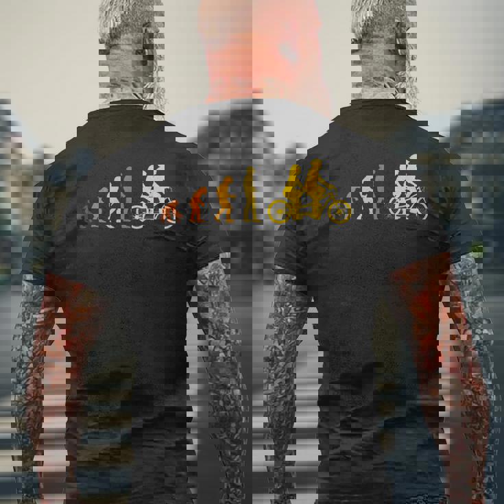 自転車 タンデムバイク タンデムバイク メンズTシャツ バックプリント 高齢者への贈り物