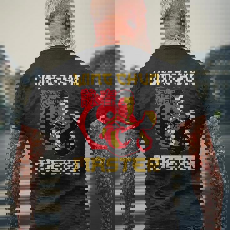 詠春拳マスター トレーニング 詠春拳 コーチ ファイター マーシャルアーツ 長袖tシャツ メンズTシャツ バックプリント 高齢者への贈り物