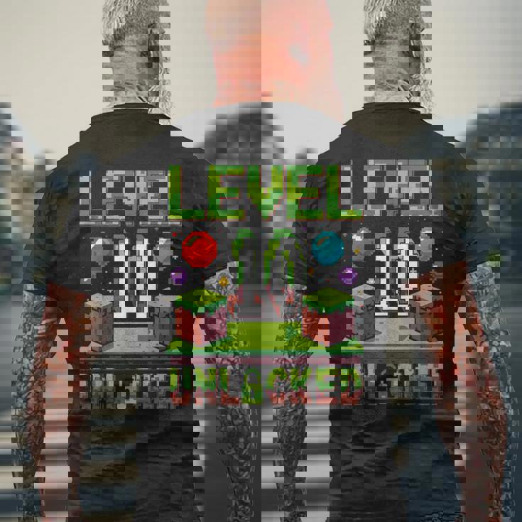 誕生日 男の子 シャツ レベル 10 ロック解除 10歳の誕生日 男の子 メンズTシャツ バックプリント 高齢者への贈り物