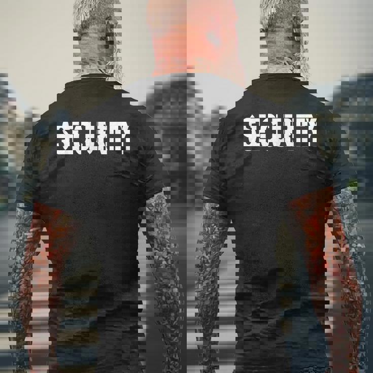 バックプリント 警備員 イベントオフィサー コスチューム 防犯 メンズTシャツ バックプリント 高齢者への贈り物