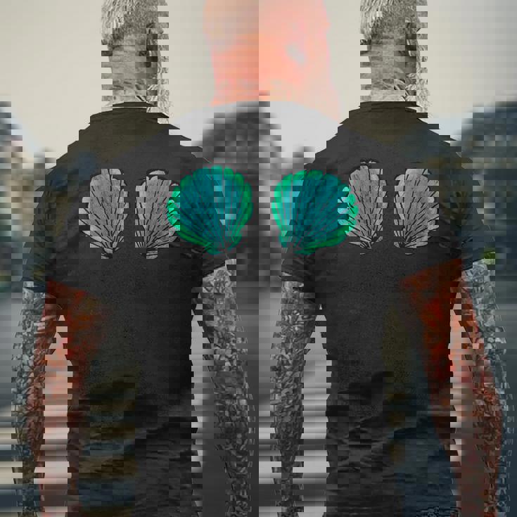 貝殻 マーメイド ブラジャー ビキニブラ 貝殻 メンズTシャツ バックプリント 高齢者への贈り物