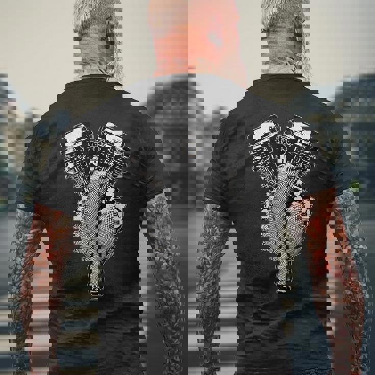 超セクシーhdパンヘッドピンナップバイク、バイカーギアvtwin メンズTシャツ バックプリント 高齢者への贈り物