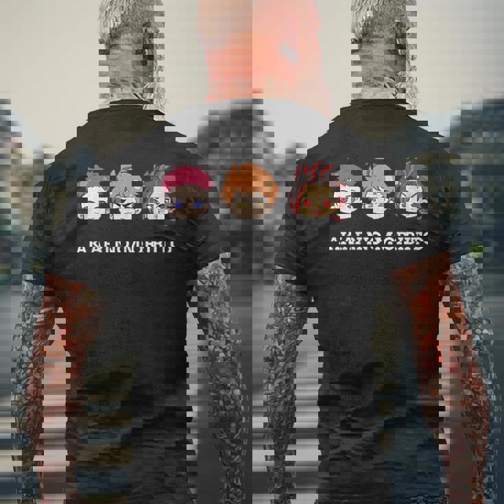 逆光 -土佐ノ双璧- あつ守りくん メンズTシャツ バックプリント 高齢者への贈り物