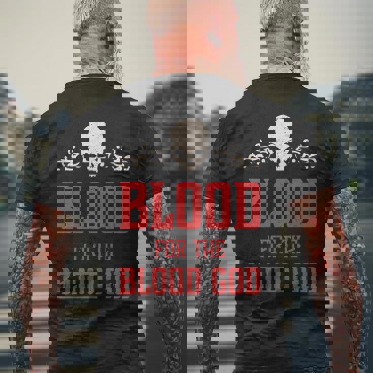 邪悪な頭蓋骨の血 血神 地獄の魔王 長袖tシャツ メンズTシャツ バックプリント 高齢者への贈り物