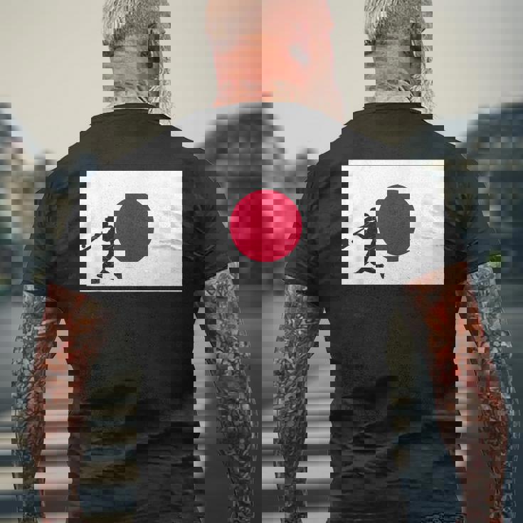 野球 試合 リーグ 日本国旗 アジアン代表 選手 メンズTシャツ バックプリント 高齢者への贈り物