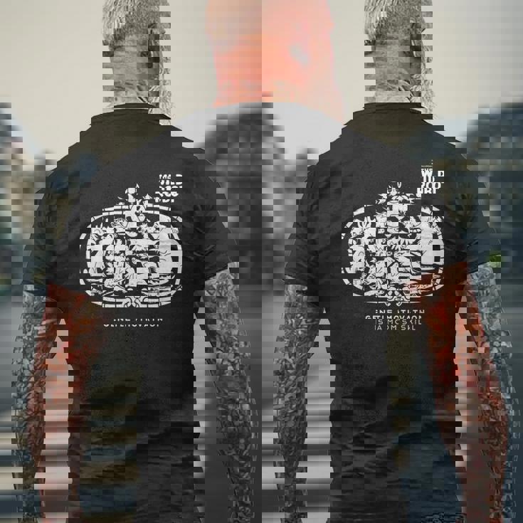 野生の島のロズ Gentle Parenting メンズTシャツ バックプリント 高齢者への贈り物