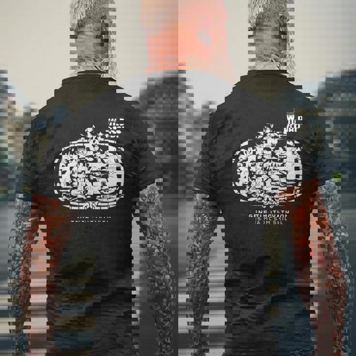 野生の島のロズ Gentle Parenting 長袖tシャツ メンズTシャツ バックプリント 高齢者への贈り物