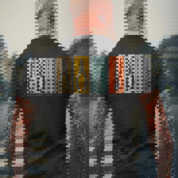 電工工具 レトロ 職人 メンズTシャツ バックプリント 高齢者への贈り物