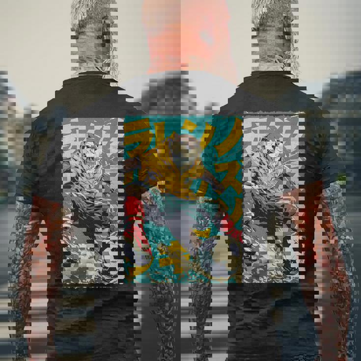 面白い 漫画 アニメ 日本美術 カワウソ サッカー 選手 キッズ 男性 長袖tシャツ メンズTシャツ バックプリント 高齢者への贈り物