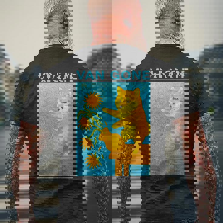 面白いtシャツ 柴犬 ゴッホ イヌ わんこ メンズ 犬好き グッズ かわいい おもしろ 面白い 服 ネタ 長袖tシャツ メンズTシャツ バックプリント 高齢者への贈り物