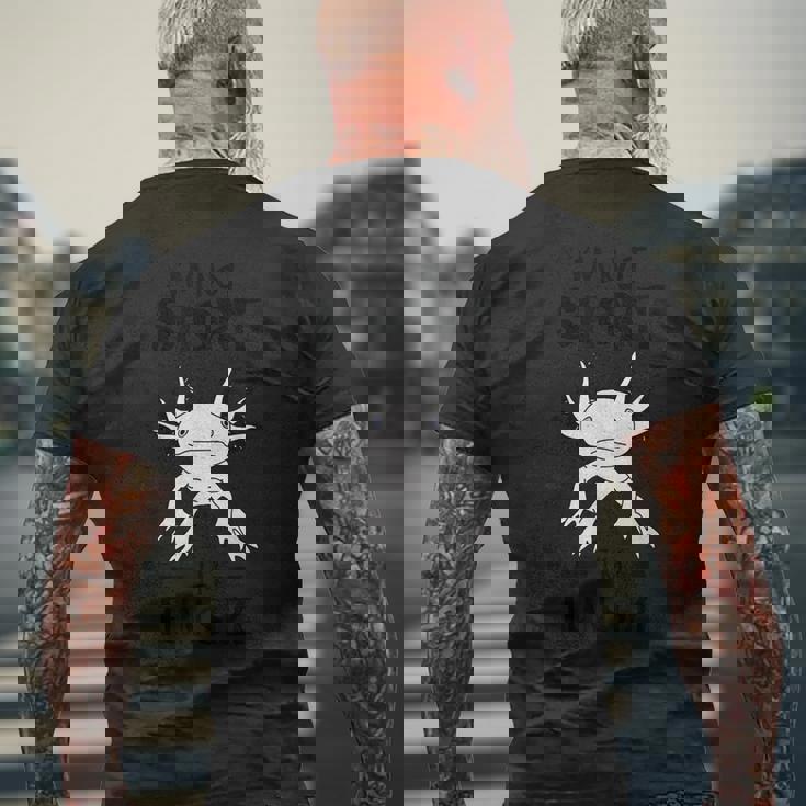 面白いウーパールートル、短くはない、楽しいサイズだよ メンズTシャツ バックプリント 高齢者への贈り物