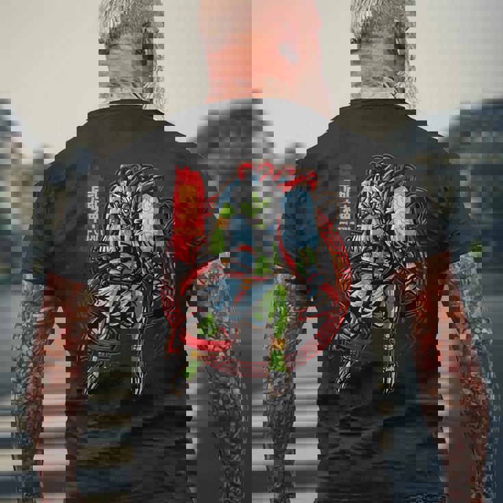 風神 風神 両部 古代日本神話 神 メンズTシャツ バックプリント 高齢者への贈り物