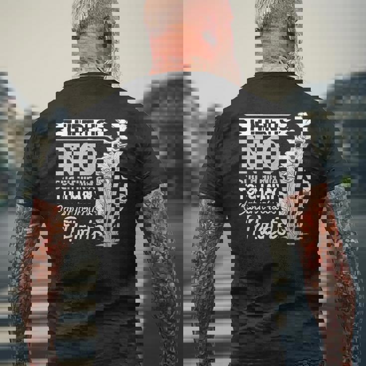 食虫植物 ピッチャー サラセニア 食虫性フライトラップ。 メンズTシャツ バックプリント 高齢者への贈り物