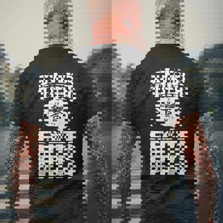 養蜂 養蜂服 メンズ 蜂を考える 長袖tシャツ メンズTシャツ バックプリント 高齢者への贈り物